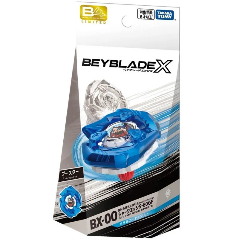 <日本正版>BEYBLADE X 戰鬥陀螺 BX-00 5-60GF軸 鮫鯊鋒鰭 BXG-06 限定版 深海藍